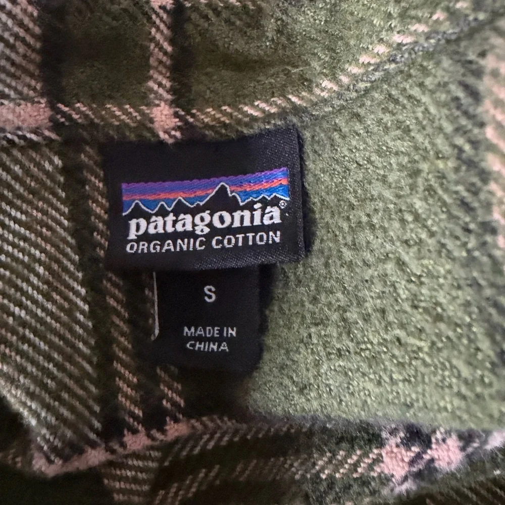 Womens Patagonia Organic Cotton Flannel Shirt Size S EUC - Picture 6 of 7